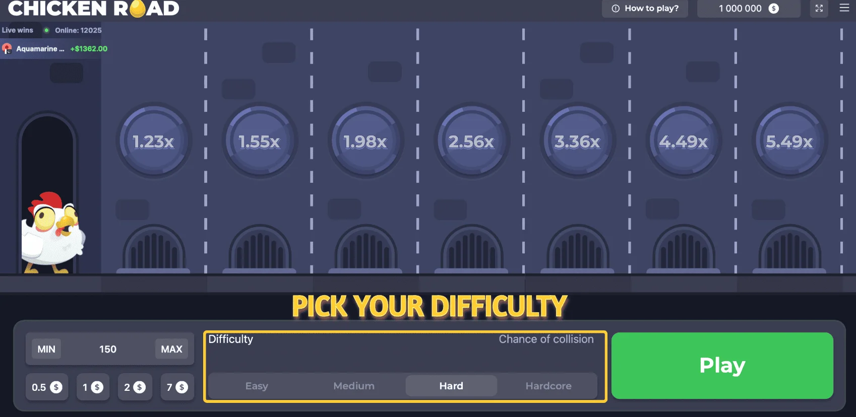Set Difficulty Level in a Game